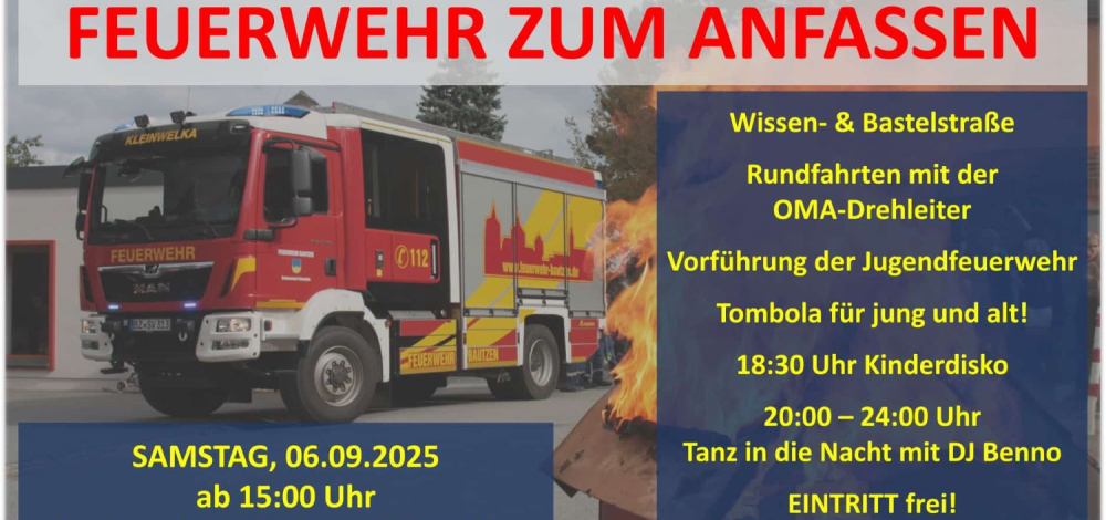 FEUERWEHR ZUM ANFASSEN