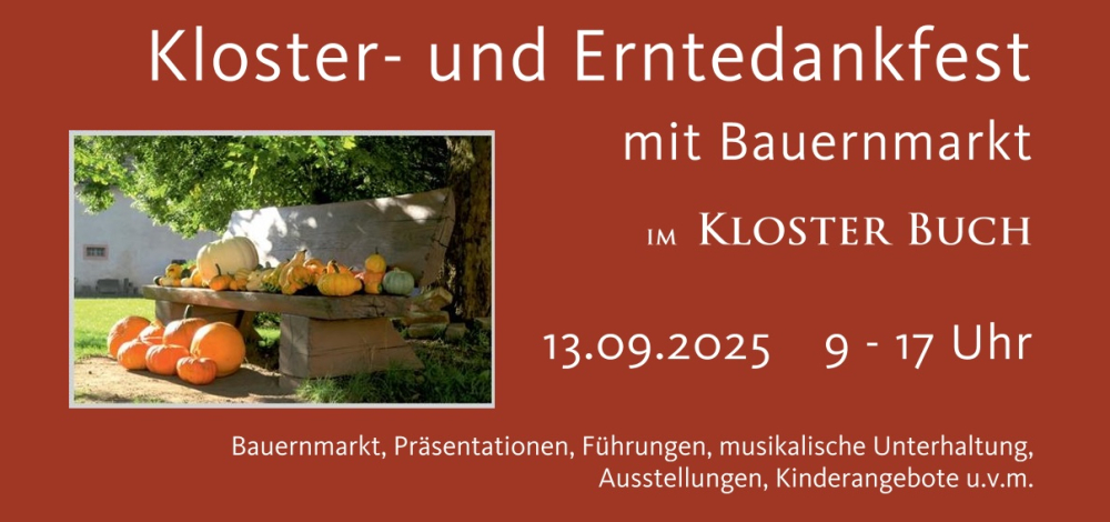 Kloster- und Erntedankfest mit Bauernmarkt
