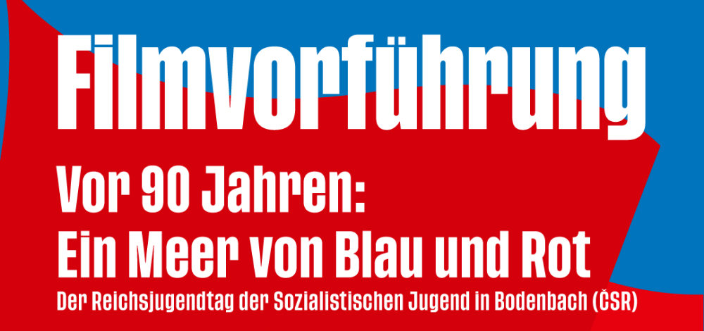 Vor 90 Jahren: Ein Meer von Blau und Rot.  Der Reichsjugendtag der Sozialistischen Jugend in Bodenbach (ČSR)