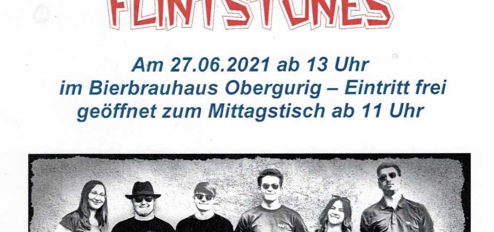 Live Konzert "The Flintstones" im Bierbrauhaus Obergurig