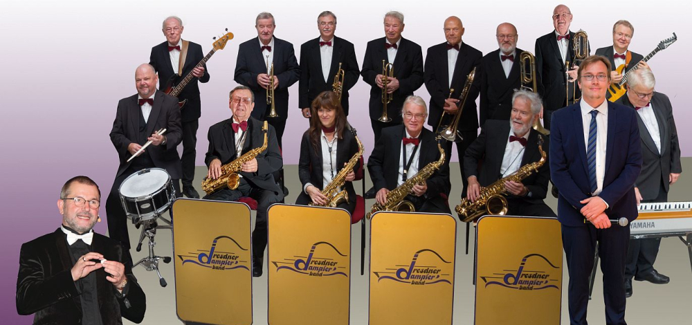 Tanztee mit Zauberei Nostalgische Tanzmusik mit der Dresdner Dampferband & Jürgen Rolke