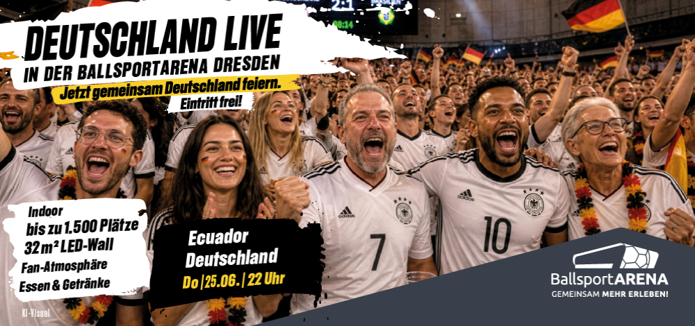 Public Viewing in der BallsportARENA: Ecuador vs. Deutschland