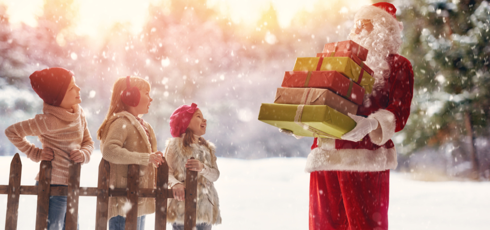 Besuch vom Weihnachtsmann im Wildpark Osterzgebirge
