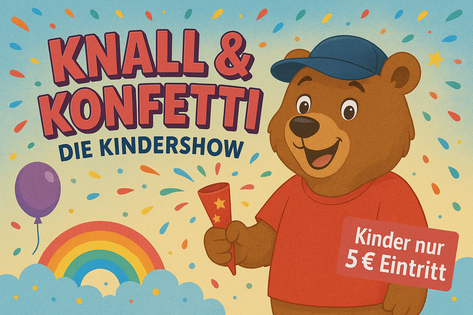 NEU! KNALL & KONFETTI - Die Kindershow mit Jonny Künzel