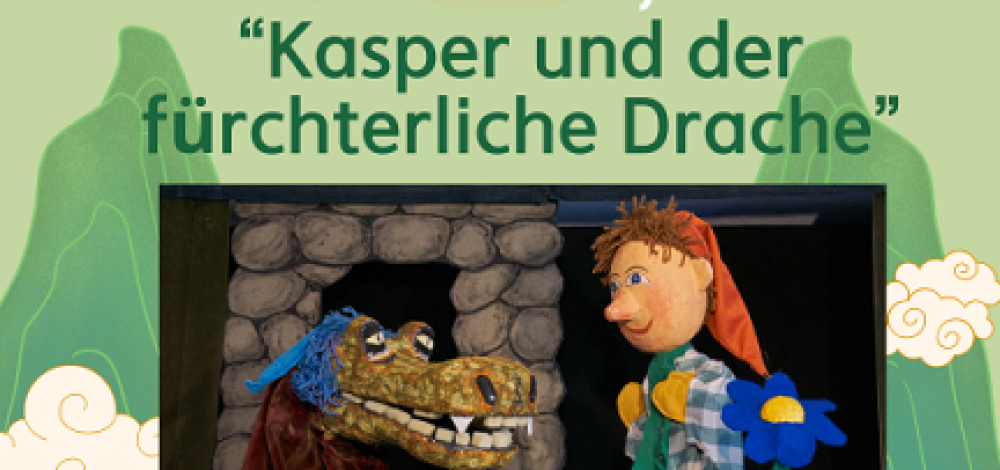 Puppentheater von Marco Vollmann "Kasper und der fürchterliche Drache" auf dem Kinder- und Jugendbauernhof Nickern e.V.