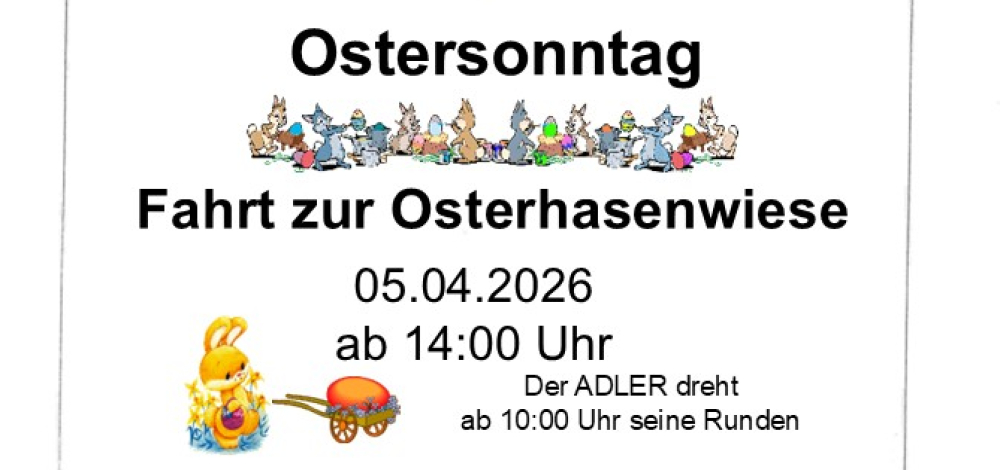 Ostersonntag bei der Görlitzer Parkeisenbahn