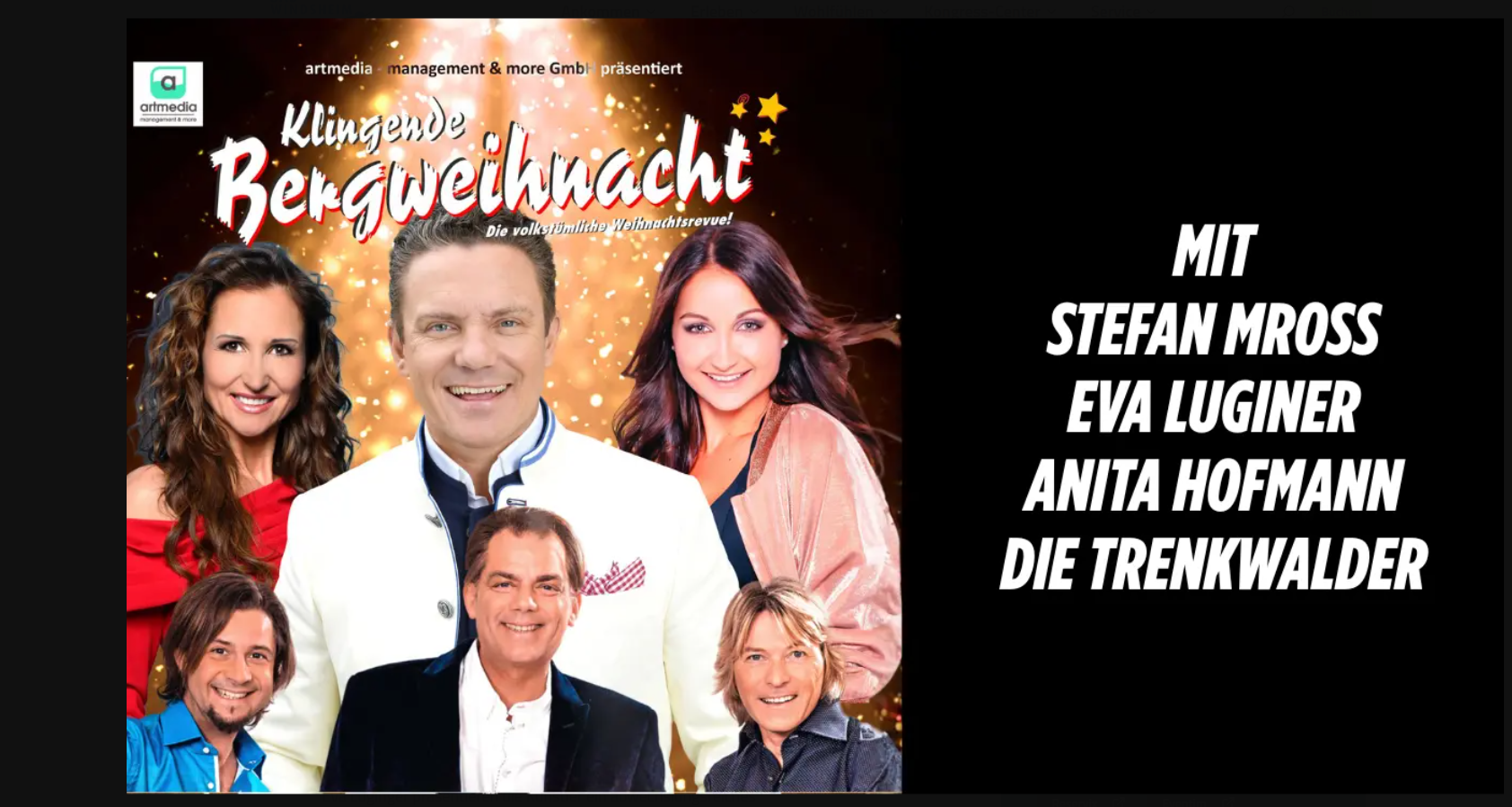 Klingende Bergweihnacht mit Stefan Mross - Die volkstümliche Weihnachtsrevue