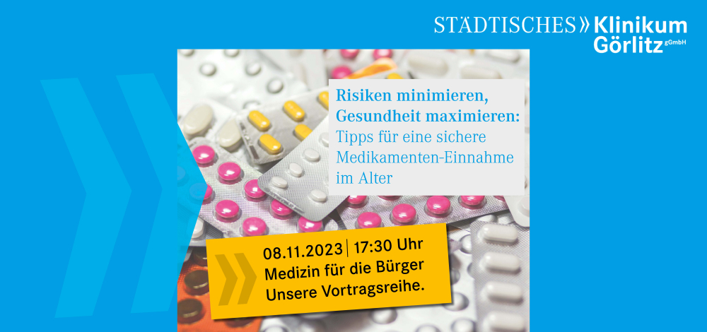Risiken minimieren, Gesundheit maximieren - Tipps für eine sichere Medikamenteneinnahme im Alter