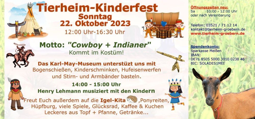 Kinderfest im Tierheim Gröbern