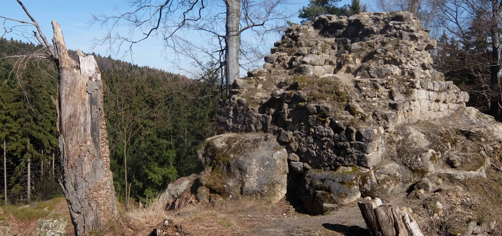 Exkursion zum Tag des offenen Denkmals Burgruine Karlsfried - Auf den Spuren einer spätmittelalterlichen Burganlage im Zittauer Gebirge