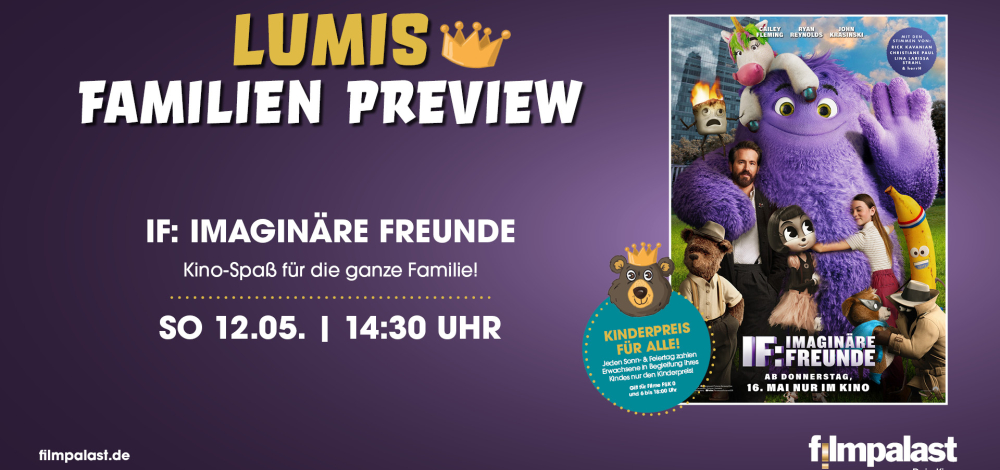 Lumis-Familien Preview: If - Imaginäre Freunde