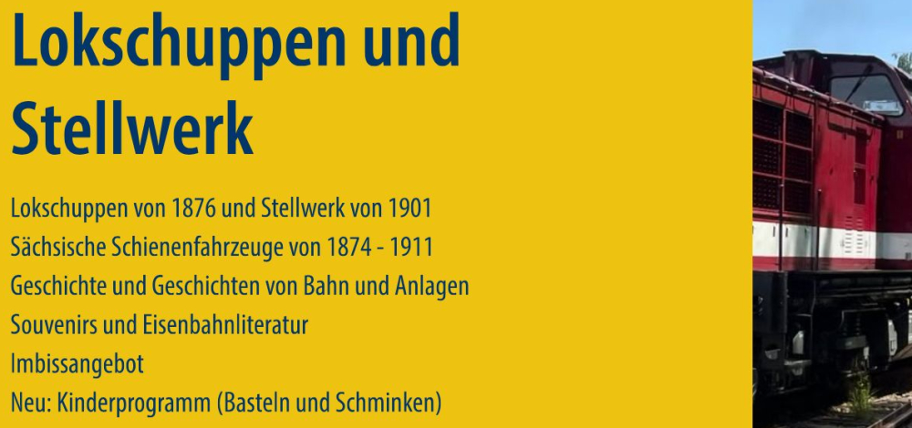 Tag des offenen Denkmals - Stellwerk und Lokschuppen