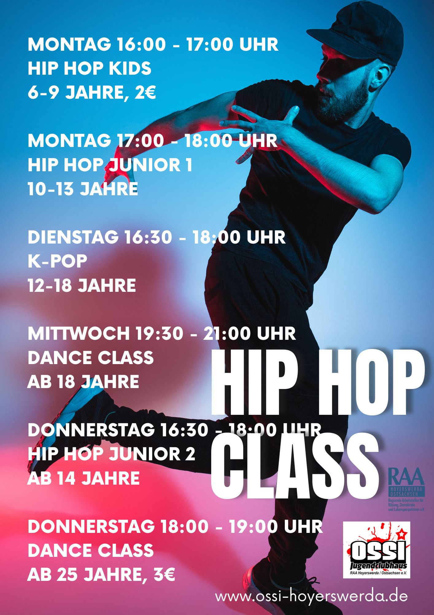 DANCE CLASS ab 25 Jahre im OSSI am Plani