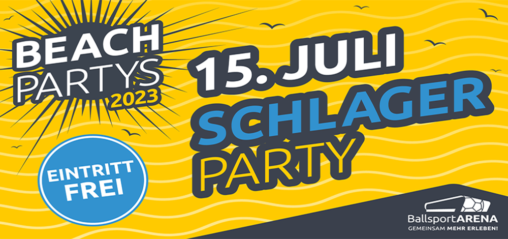 Sclagerparty am ArenaBEACH an der BallsportARENA Dresden