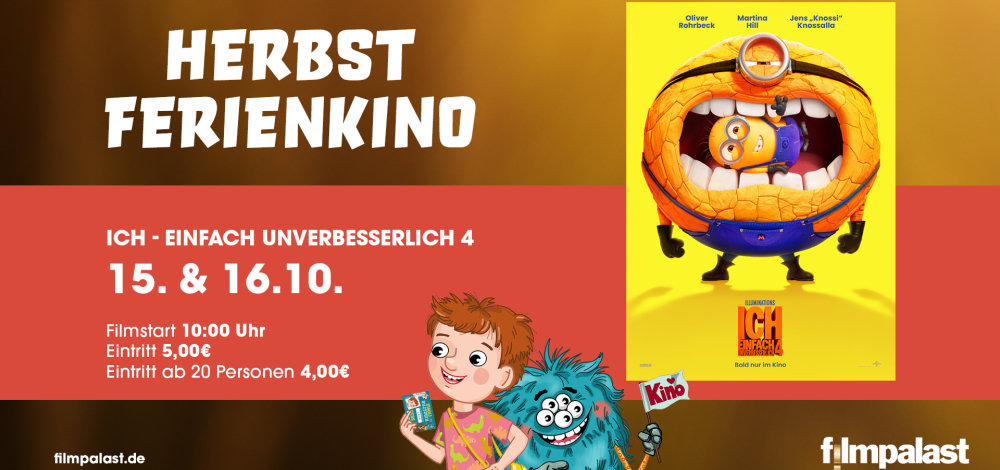 Herbstferienkino im Filmpalast: Ich - einfach Unverbesserlich 4