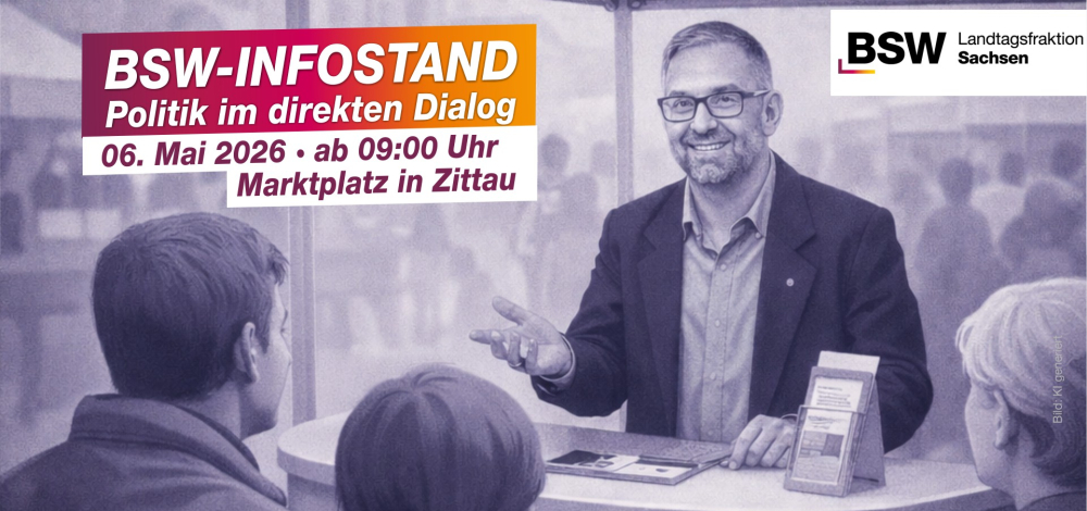 BSW-Infostand in Zittau – Politik im direkten Dialog