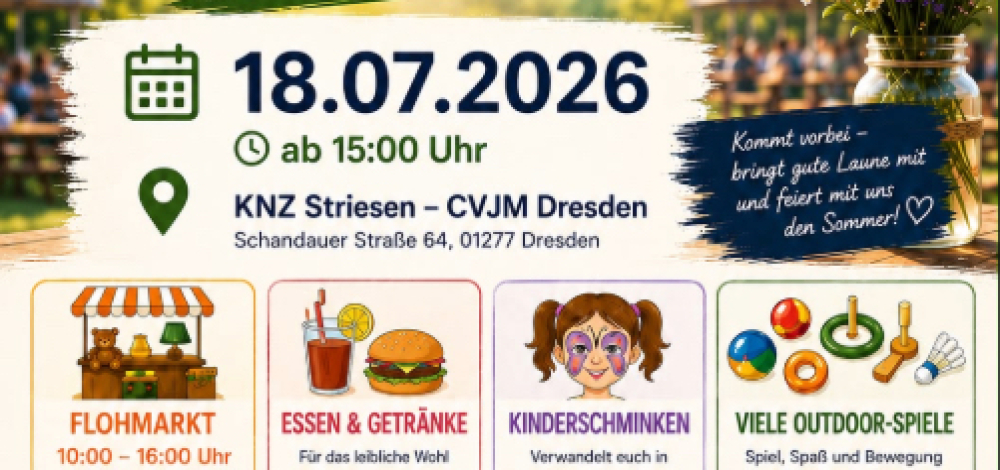 Sommerfest im Kultur- und Nachbarschaftszentrum Striesen