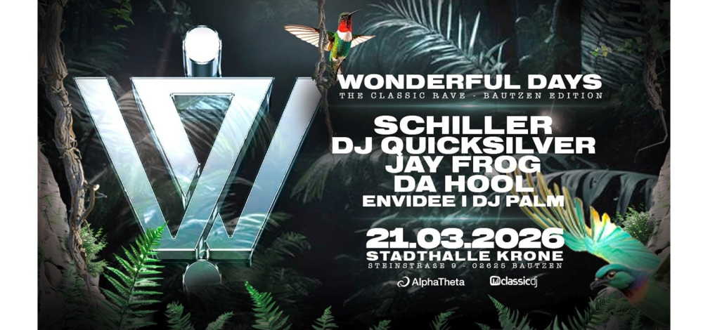 Wonderful Days – The Classic Rave feat. SCHILLER, DJ QUICKSILVER, JAY FROG, DA HOOL