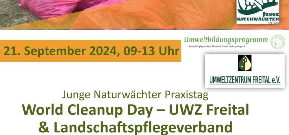 Praxistag der Jungen Naturwächter: World Clean-Up Day