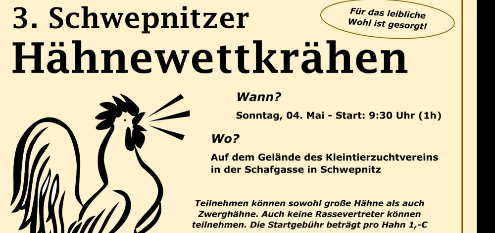 3. Schwepnitzer Hähnewettkrähen