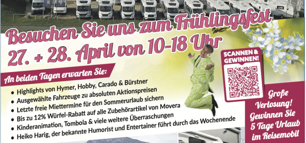 Frühlingsfest und Hausmesse im Caravan Center Zinke - Ebersbach