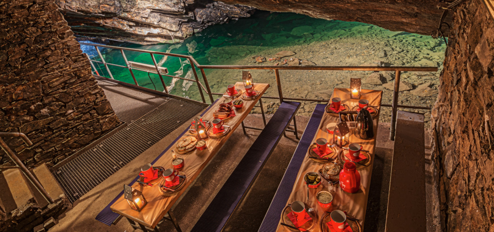 Whisky-Tasting im Bergwerk