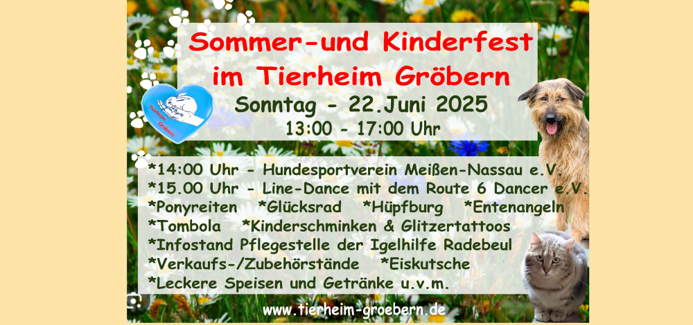 Sommer- und Kinderfest im Tierheim Gröbern