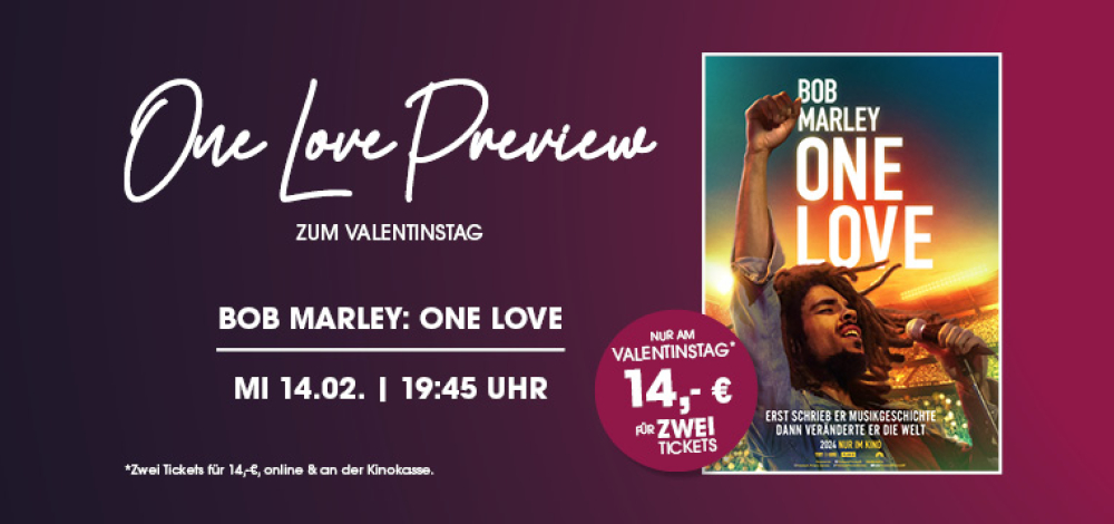 Valentinstagpreview: Bob Marley - One Love