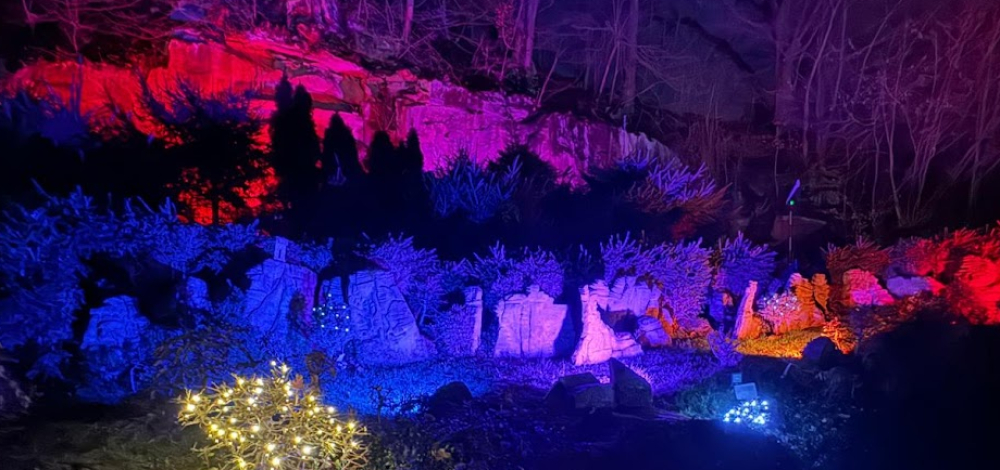 Lichterglanz im Miniaturpark "Die kleine Sächsische Schweiz"