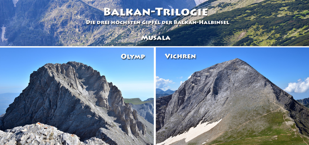 Balkan-Trilogie: Musala, Olymp, Vichren | Die drei höchsten Gipfel der Balkan-Halbinsel