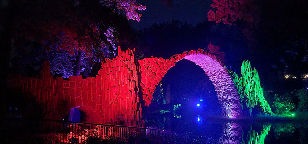 Mit dem Sonderzug zur Lichternacht in den Kromlauer Park
