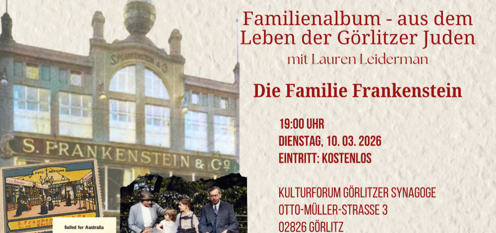 Familienalbum – aus dem Leben der Görlitzer Juden mit Lauren Leiderman