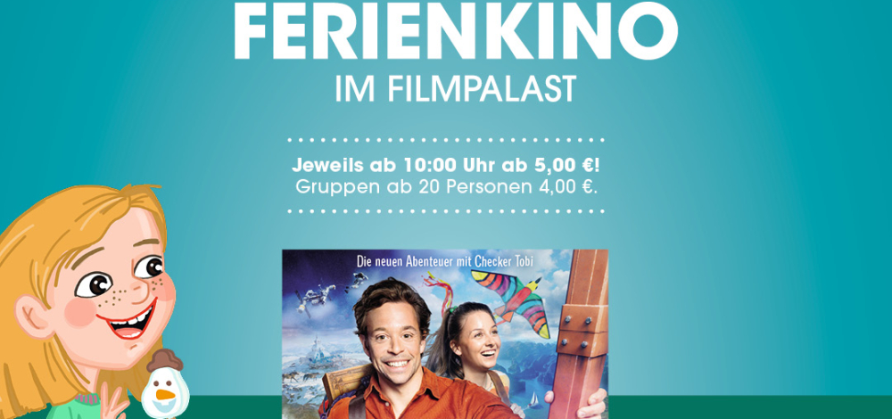 Winterferienkino im Filmpalast: Checker Tobi und die Reise zu den fliegenden Flüssen