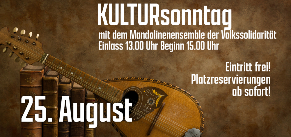 KULTURsonntag mit dem Mandolinenorchester