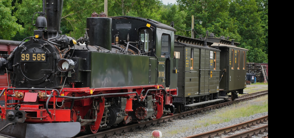 Bahnhofsfest Lohsdorf - Dampfzugbetrieb