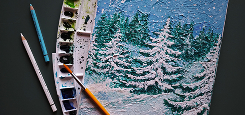 Familien-Malkurs Tannenbaum