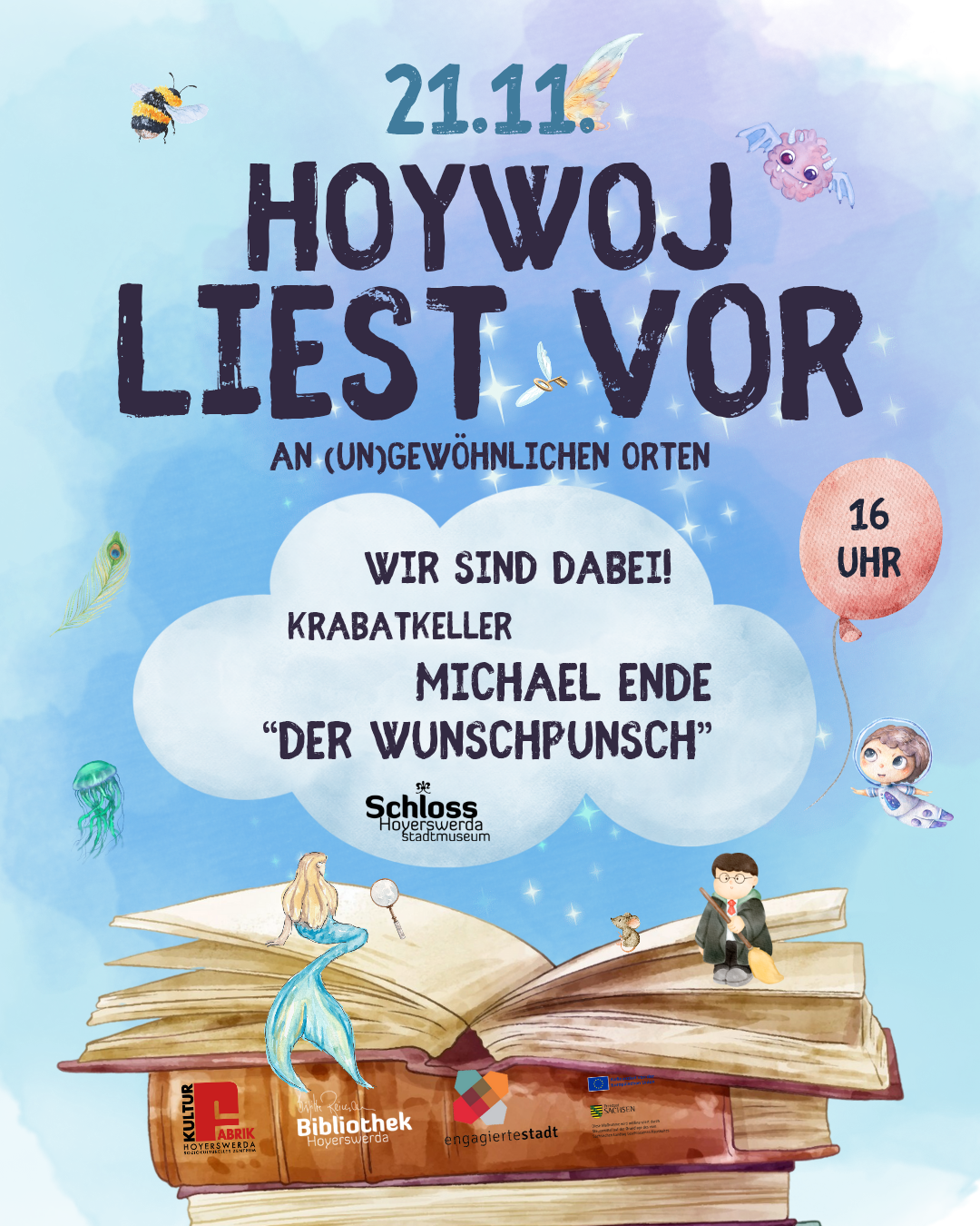 WIR SIND DABEI - HOYWOJ LIEST VOR - DAS LESEFEST