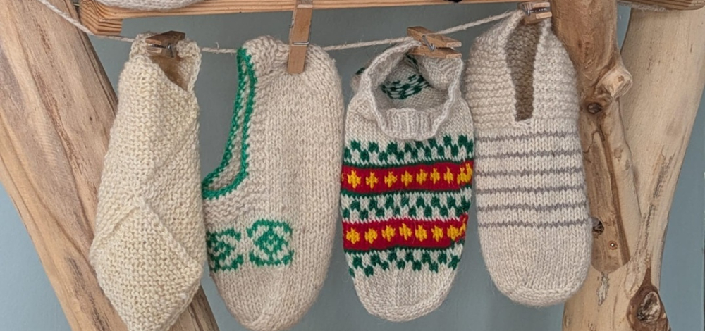Hausschuhe stricken