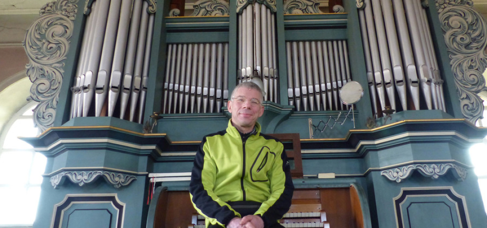 Orgelkonzert mit dem Fahrradkantor Martin Schulze