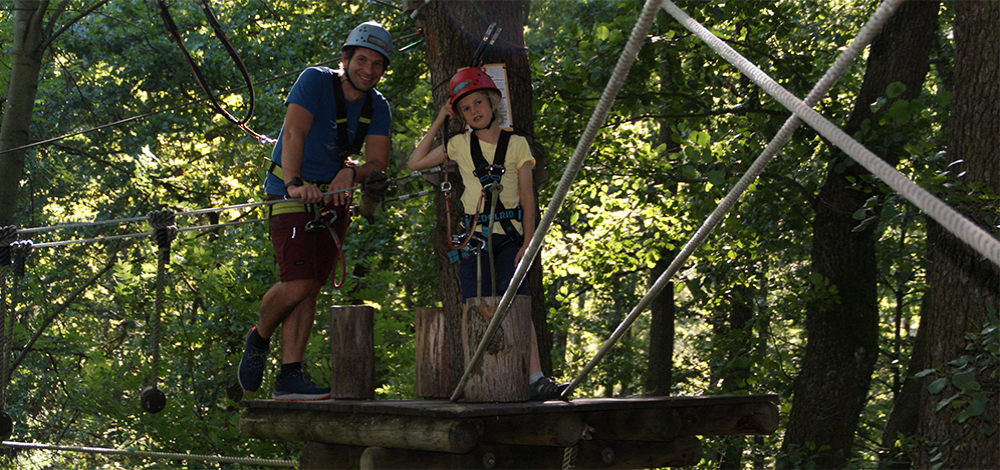 Ferienspaß im Kletterwald
