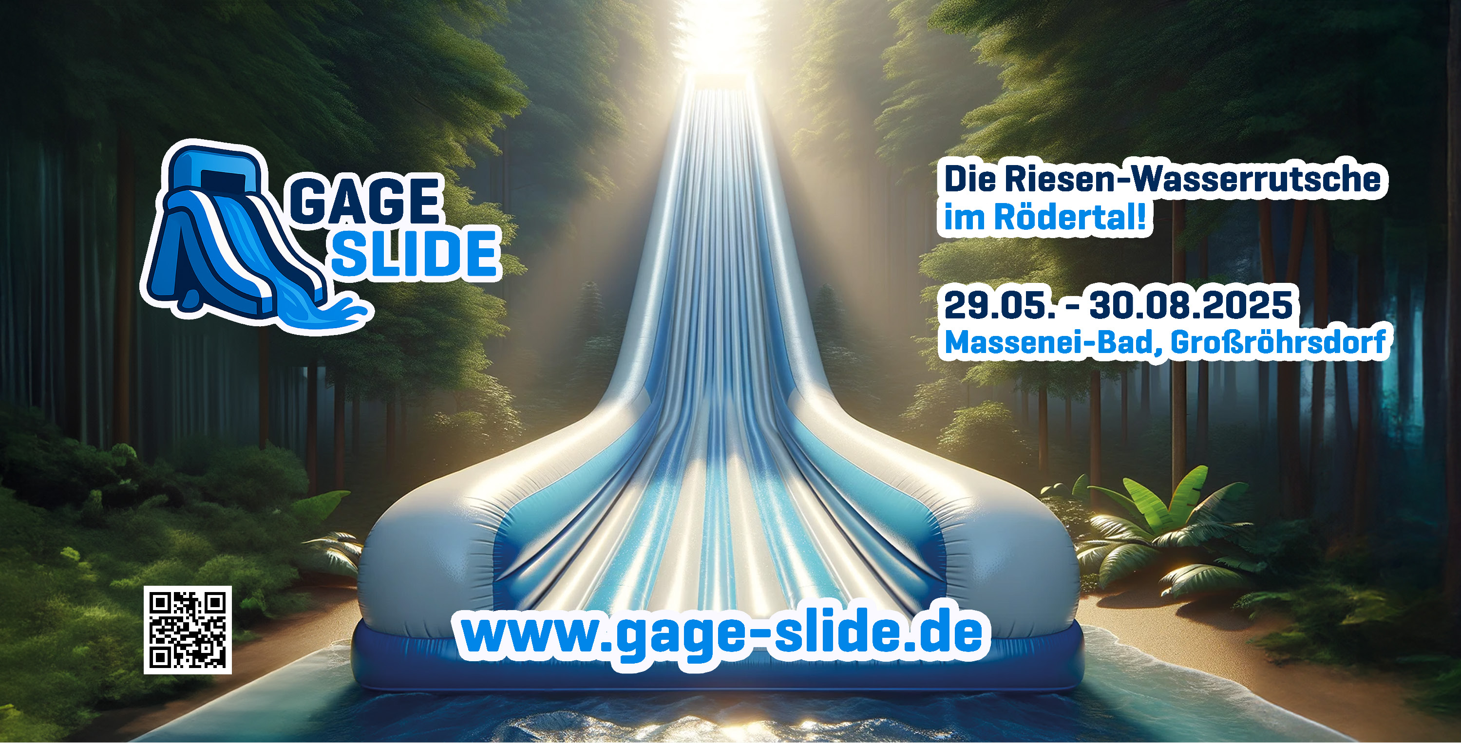 GageSlide - die Riesen-Wasserrutsche im Rödertal