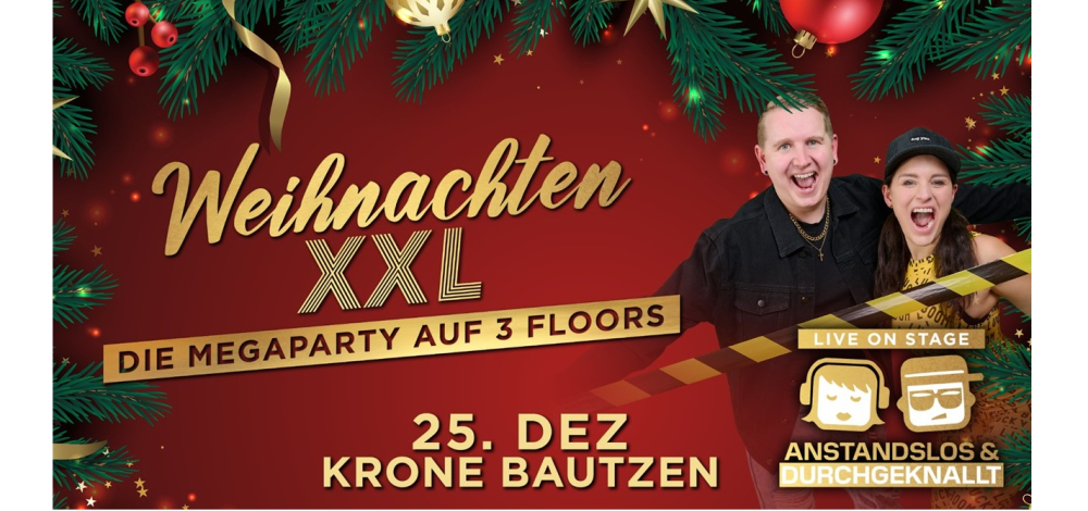 WEIHNACHTEN XXL – Megaparty auf 3 Floors