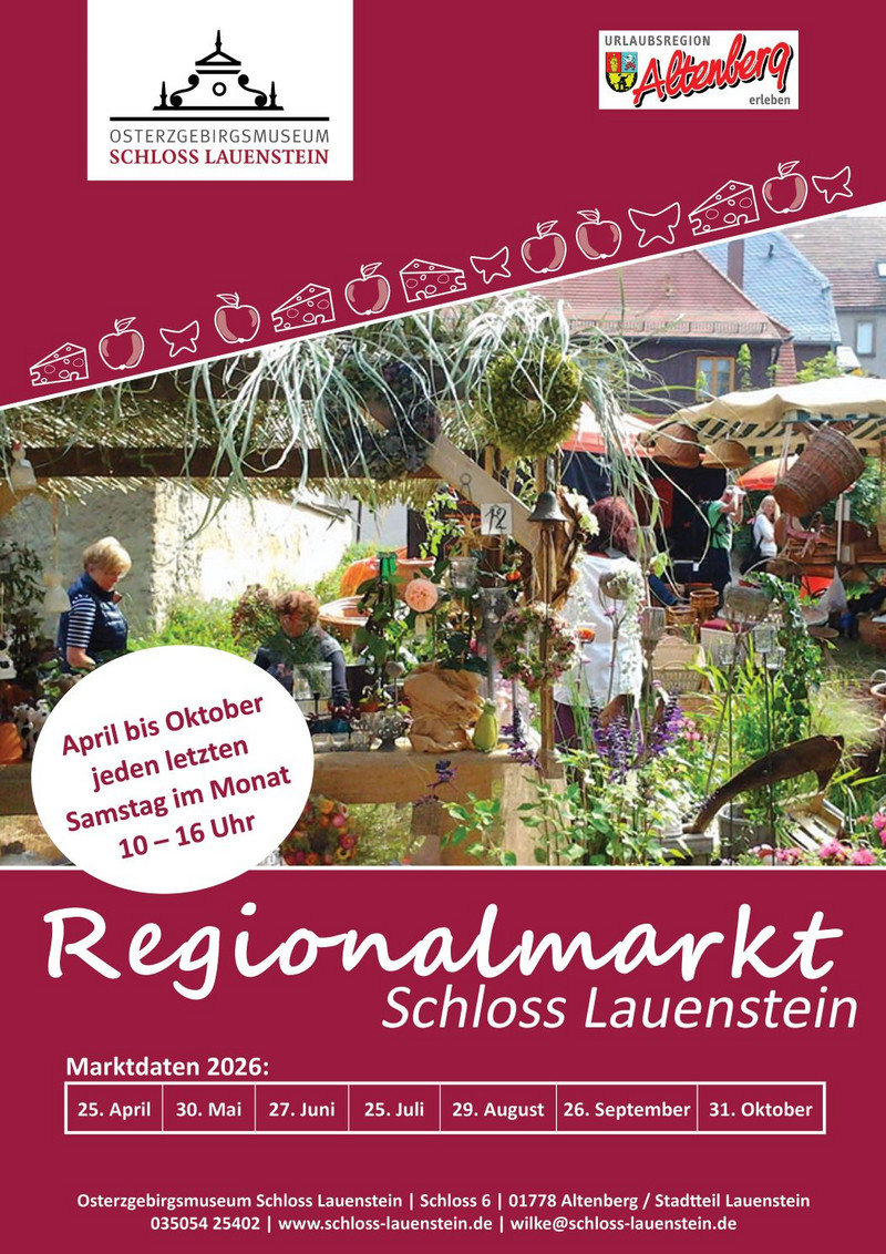 Regionalmarkt im Schloss Lauenstein