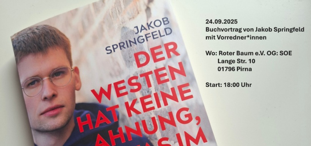 Vortrag von Jakob Springfeld "Der Westen hat keine Ahnung, was im Osten passiert"