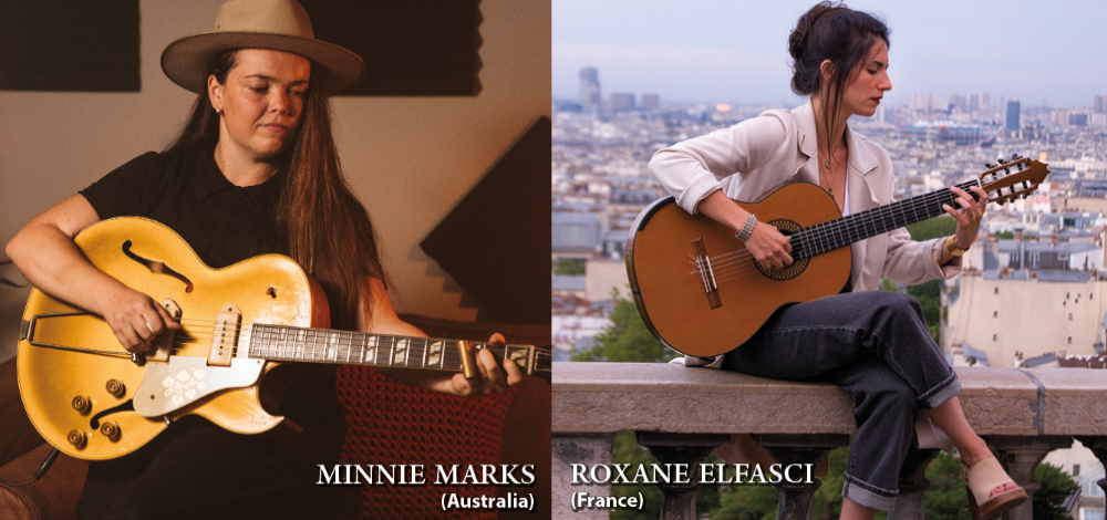 Jazztage Dresden | Nacht der Gitarren | Minnie Marks, Roxane Elfasci, Niwel Tsumbu, Andre Cavalcante