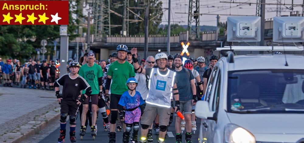 Dresdner Nachtskaten - Elbeparkrunde