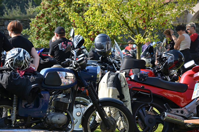 Motorradgottesdienst mit Ausfahrt