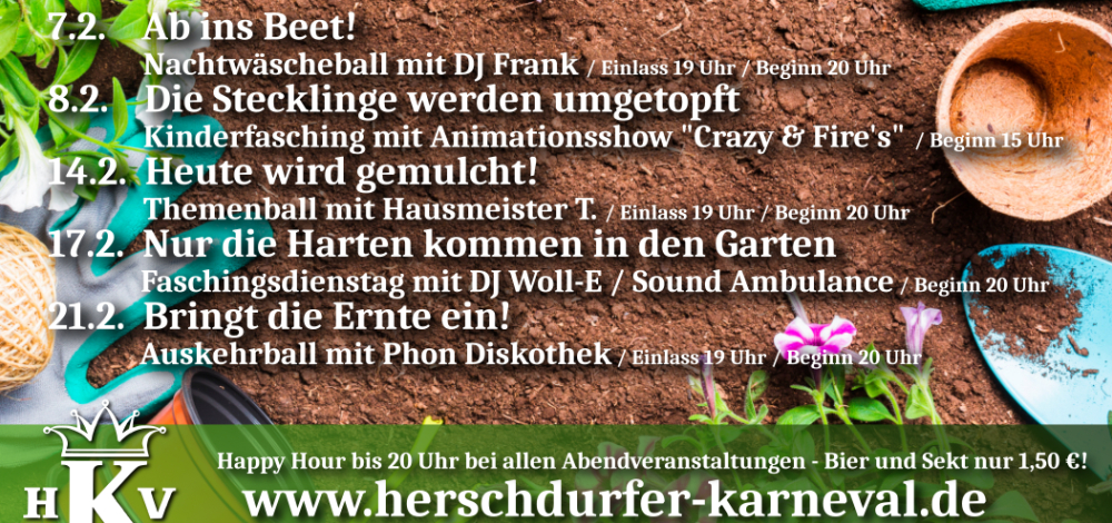 Herschdurfer Karneval - "Bringt die Ernte ein!" - Auskehrball