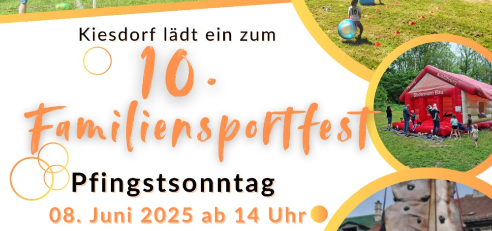 10. Familiensporttag für Jung und Alt im Kiesdorfer Grund
