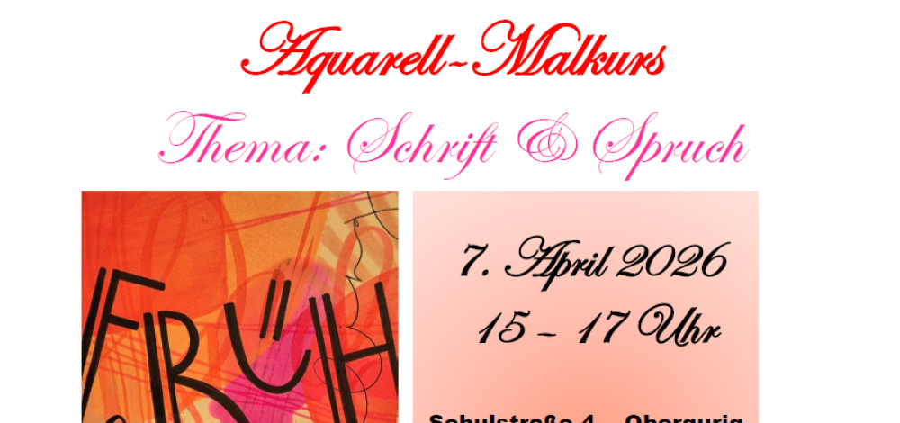 Aquarell-Malkurs